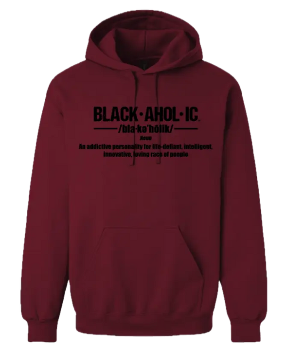 Blackaholic Definition Hoodie Women Garnet (Black Lettering) BLACKAHOLIC UNLIMITED