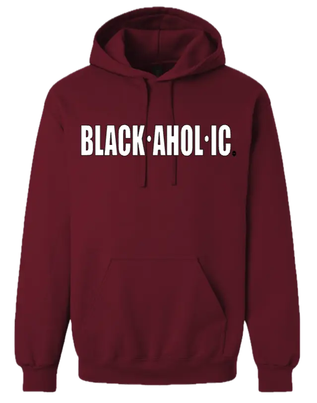 Blackaholic Classic Hoodie Women Garnet (White Lettering) BLACKAHOLIC UNLIMITED
