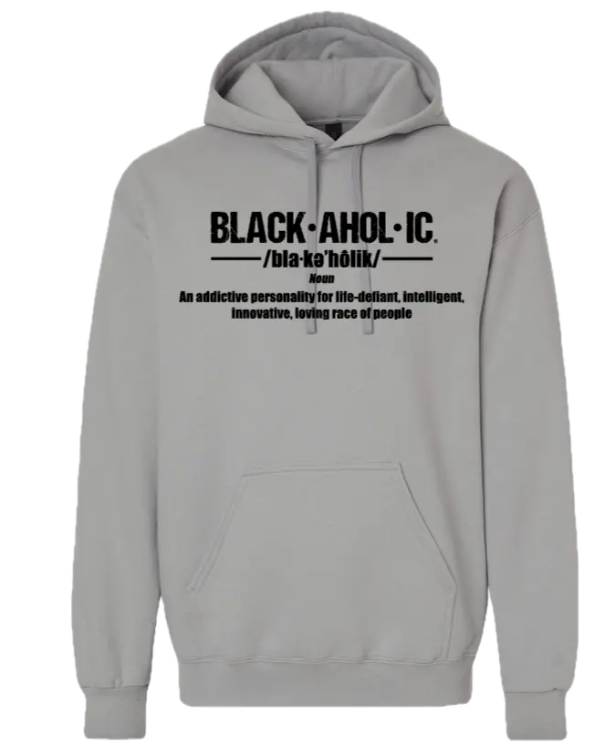 Blackaholic Definition Hoodie Men Gravel (Black Lettering) BLACKAHOLIC UNLIMITED
