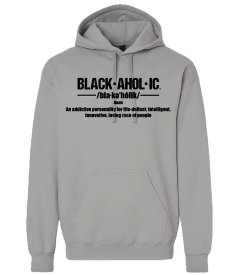Blackaholic Definition Hoodie Men Gravel (Black Lettering) BLACKAHOLIC UNLIMITED