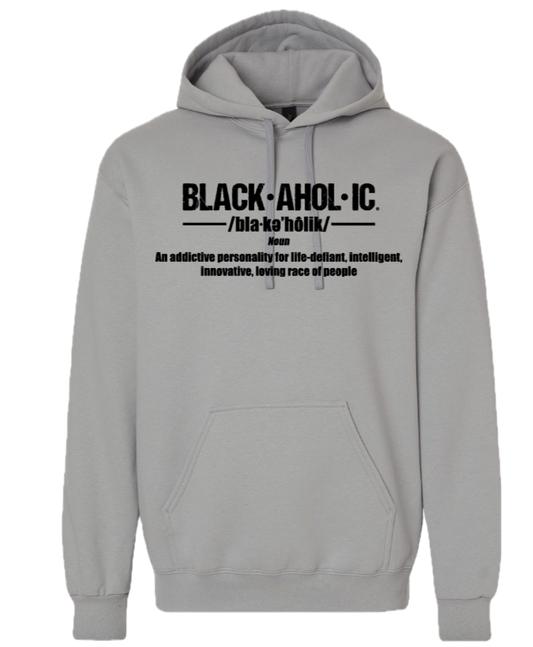Blackaholic Definition Hoodie Men Gravel (Black Lettering)