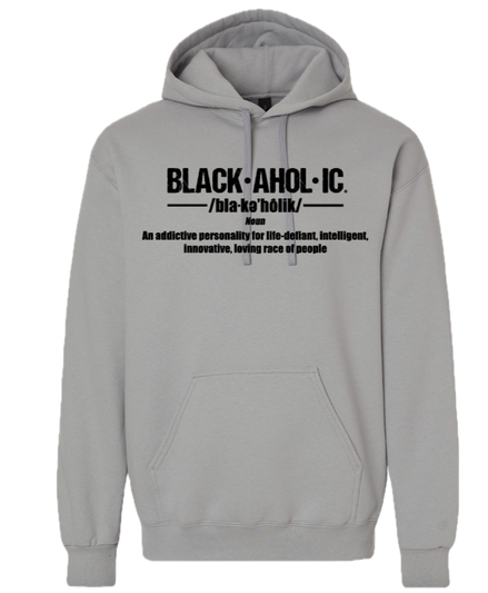 Blackaholic Definition Hoodie Men Gravel (Black Lettering)