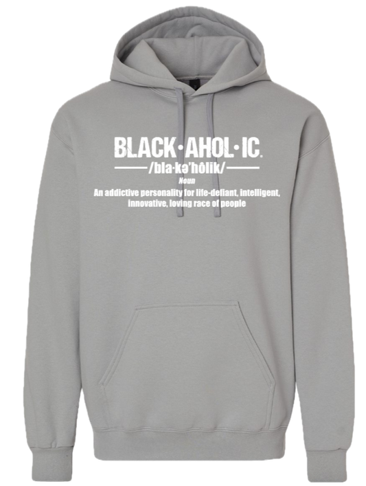 Blackaholic Definition Hoodie Men Gravel (White Lettering)