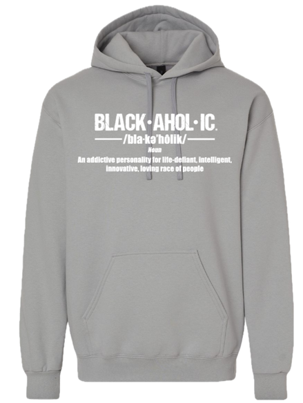 Blackaholic Definition Hoodie Men Gravel (White Lettering)