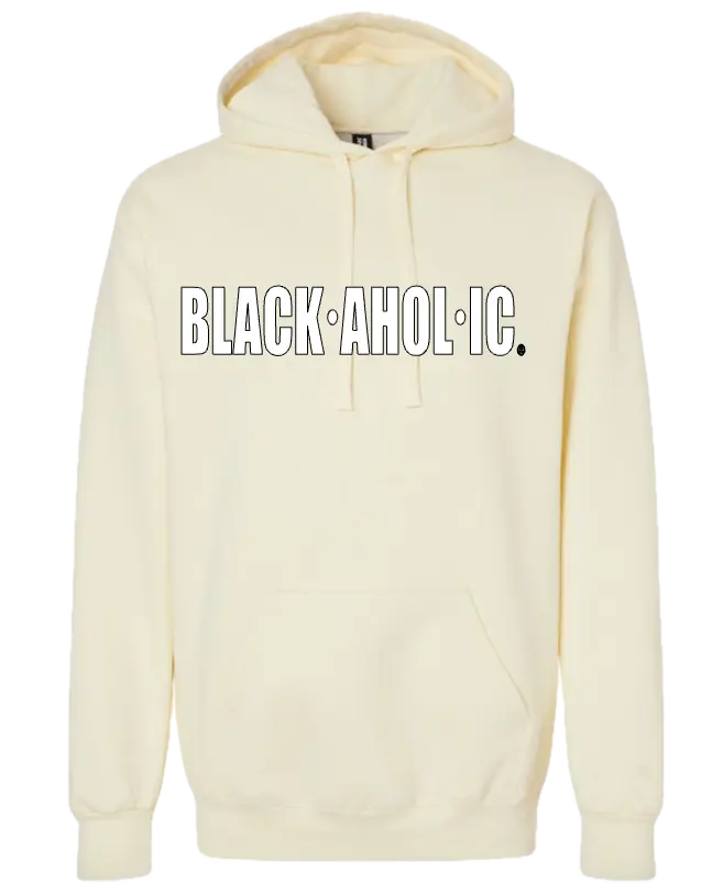 Blackaholic Classic Hoodie  Men Off White (White Lettering) BLACKAHOLIC UNLIMITED