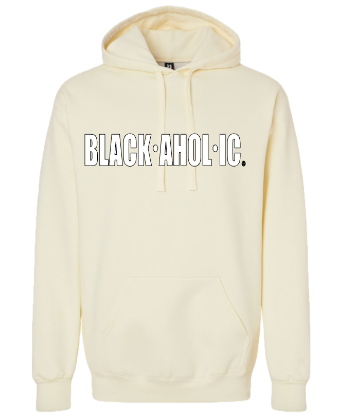 Blackaholic Classic Hoodie  Men Off White (White Lettering)