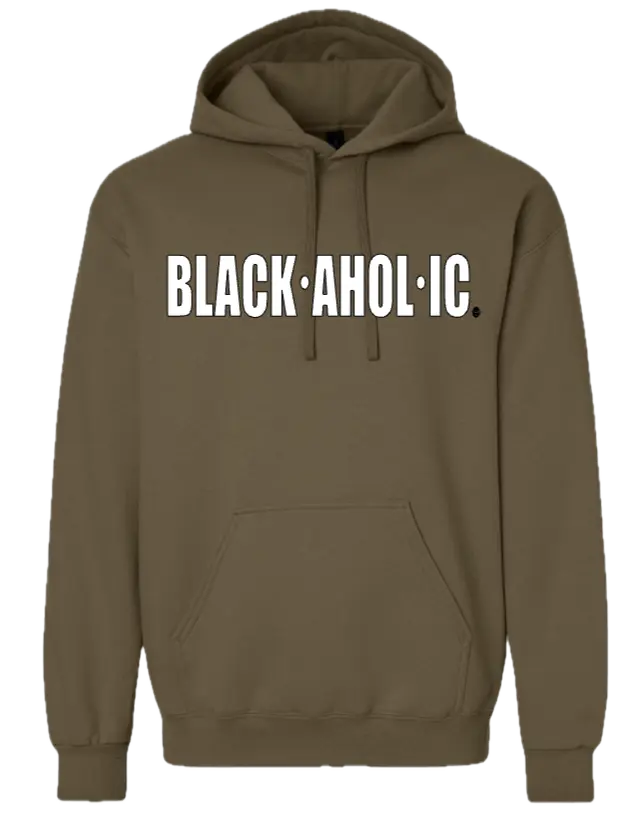 Blackaholic Classic Hoodie Women Olive  (White Lettering) BLACKAHOLIC UNLIMITED