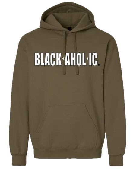 Blackaholic Classic Hoodie Women Olive  (White Lettering) BLACKAHOLIC UNLIMITED