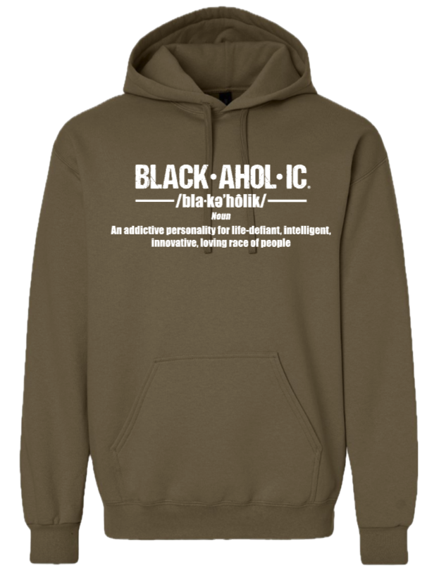 Blackaholic Definition Hoodie Men Olive (White Lettering)