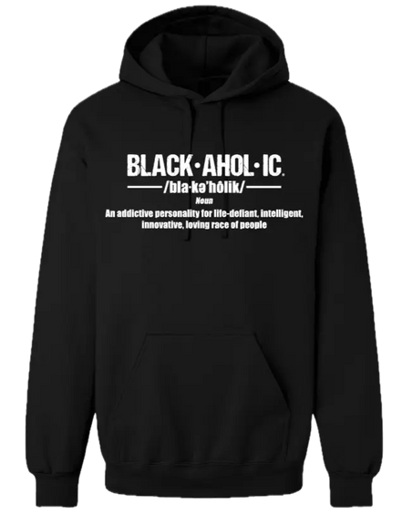 Blackaholic Definition Hoodie Men Pitch Black (Black Lettering) BLACKAHOLIC UNLIMITED