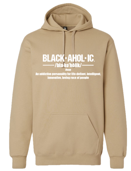 Blackaholic Definition Hoodie Men Tan (White Lettering)