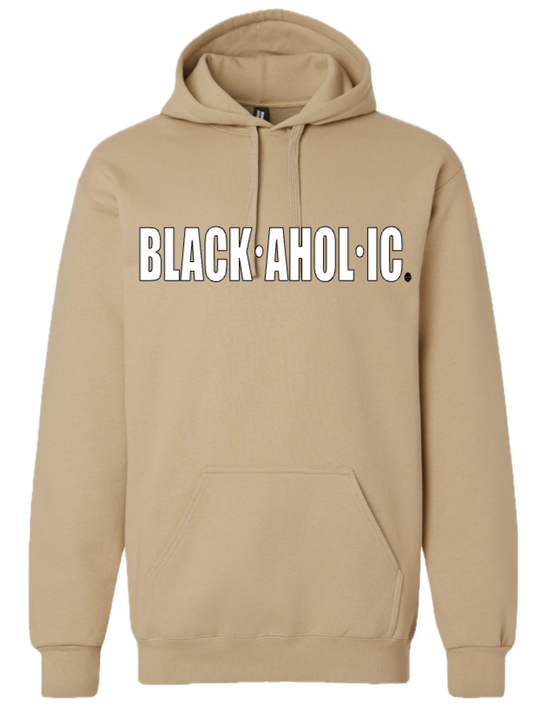 Blackaholic Classic Hoodie  Men Tan(White Lettering)