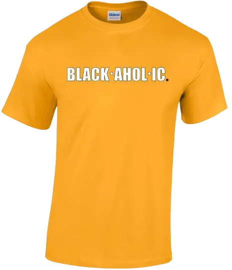 Blackaholic Tee Boys Gold My Store