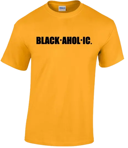 Blackaholic Tee Boys Gold My Store