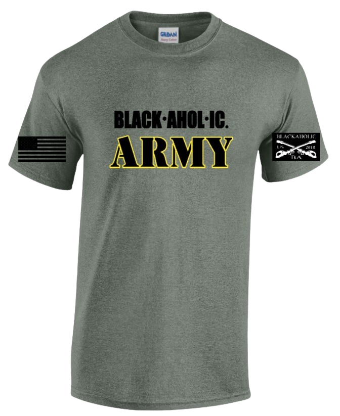 Blackaholic Army Tee Women Military Heather Green