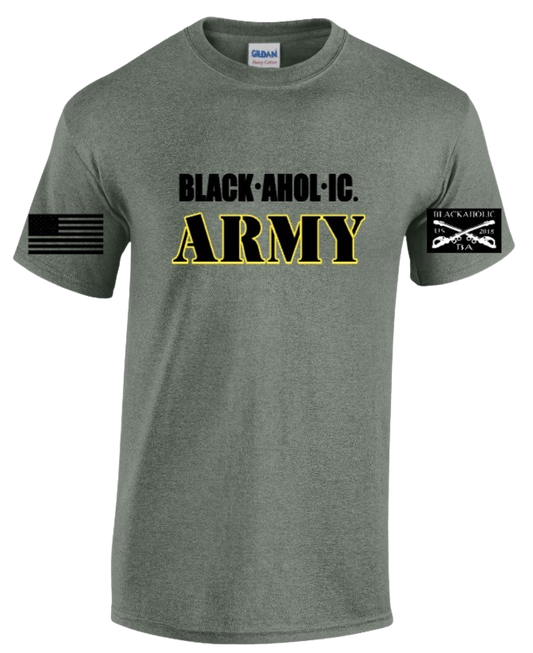 Blackaholic Army Tee Women Military Heather Green