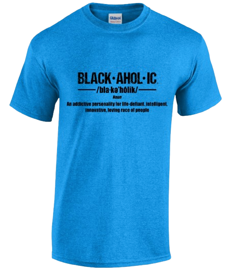 Blackaholic Definition Tee Heather Sapphire