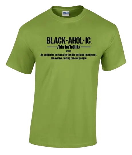 Blackaholic Definition Tee Boys Kiwi BLACKAHOLIC UNLIMITED