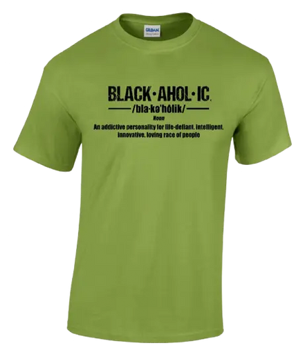 Blackaholic Definition Tee Boys Kiwi BLACKAHOLIC UNLIMITED