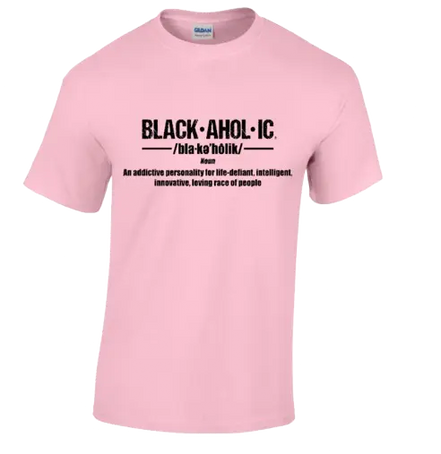 Blackaholic Definition Tee Girls Light Pink BLACKAHOLIC UNLIMITED