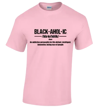 Blackaholic Definition Tee Girls Light Pink BLACKAHOLIC UNLIMITED