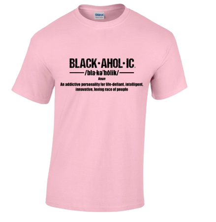 Blackaholic Definition Tee Men Light Pink