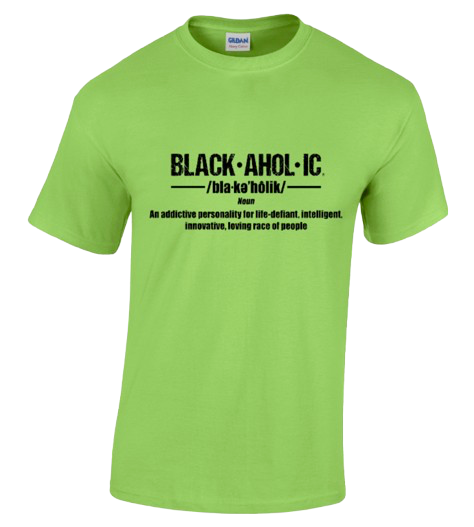 Blackaholic Definition Tee Men Lime