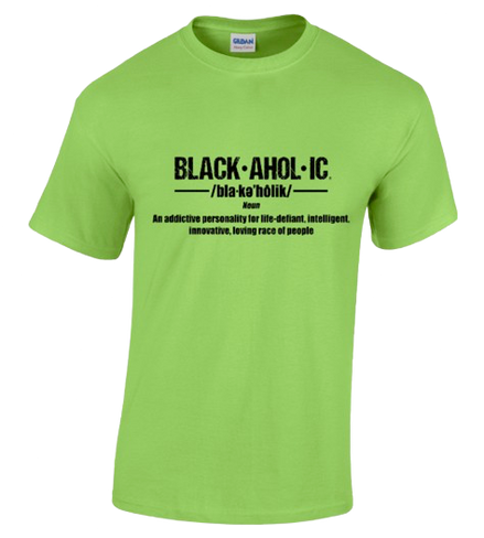 Blackaholic Definition Tee Men Lime