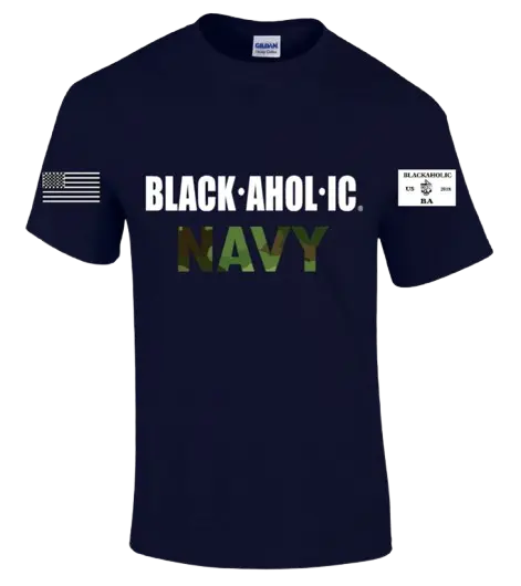 Blackaholic Navy Tee Woman Black My Store