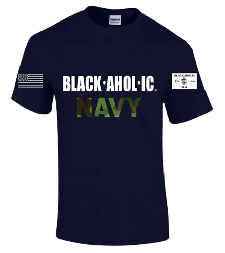 Blackaholic Navy Tee Woman Black My Store