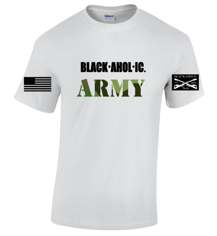 Blackaholic Army Tee Men White  Camouflage