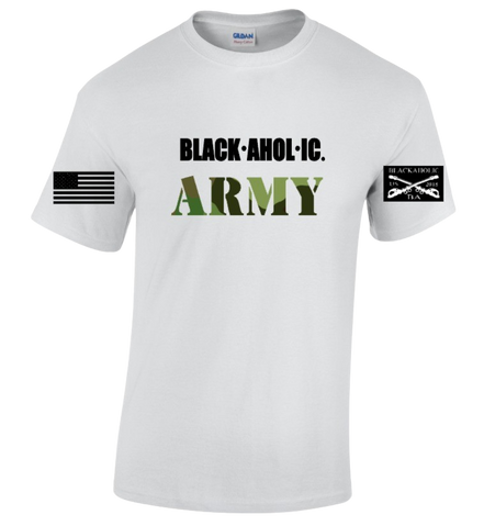 Blackaholic Army Tee Men White  Camouflage
