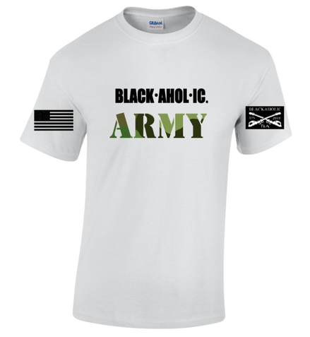 Blackaholic Army Tee Men White  Camouflage