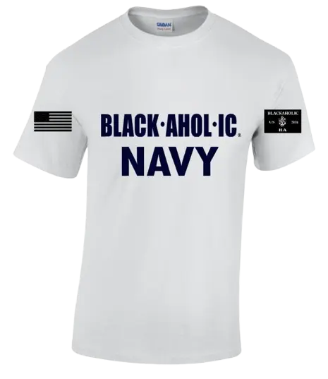 Blackaholic Navy Tee Woman White My Store