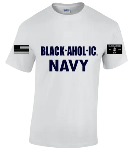 Blackaholic Navy Tee Woman White My Store