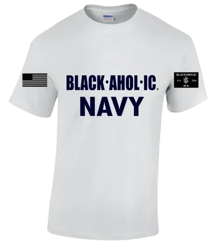 Blackaholic Navy Tee Woman White My Store
