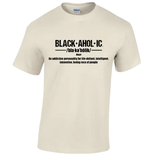 Blackaholic Definition Tee Girls Natural BLACKAHOLIC UNLIMITED