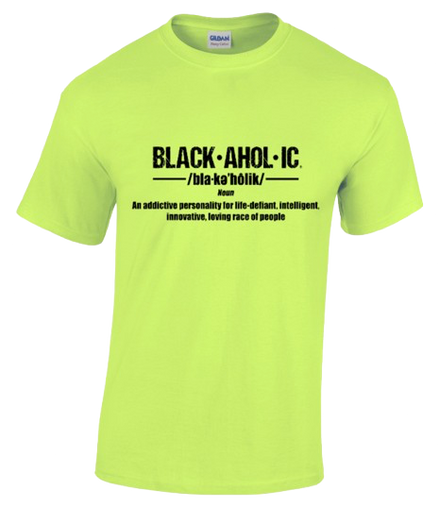 Blackaholic Definition Tee Men Neon Green