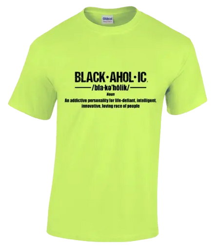 Blackaholic Definition Tee Women Neon Green BLACKAHOLIC UNLIMITED