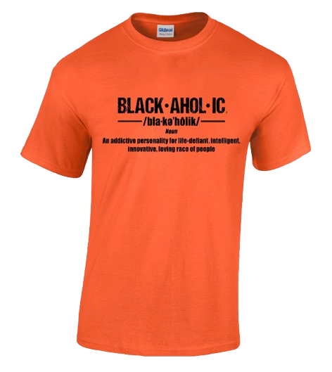 Blackaholic Definition Tee Men Orange