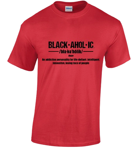 Blackaholic Definition Tee Men Red