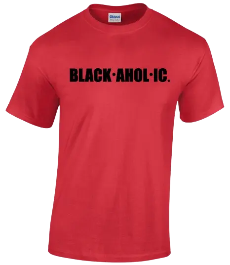 Blackaholic Tee Boys Red My Store