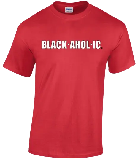 Blackaholic Tee Boys Red My Store
