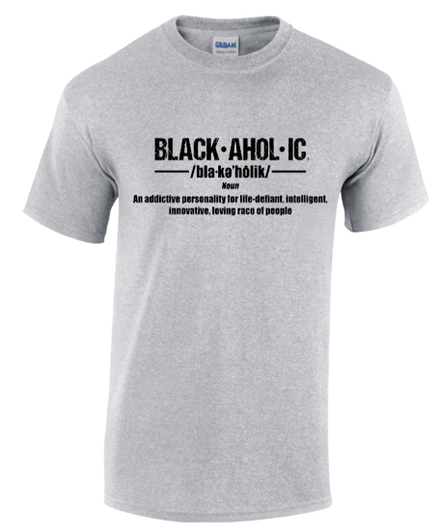 Blackaholic Definition Tee Boys Sport Grey