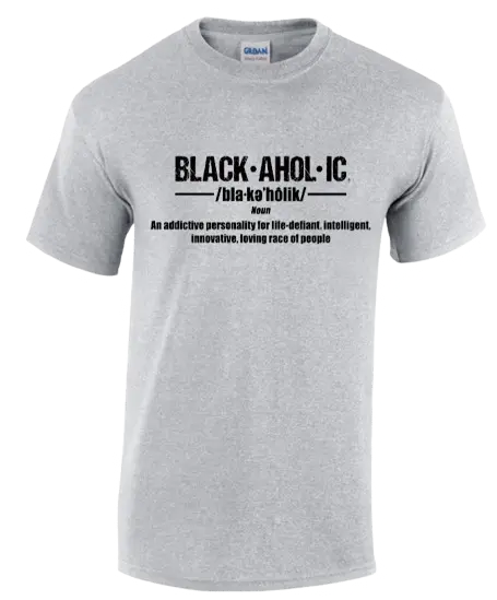 Blackaholic Definition Tee Men Sport Grey BLACKAHOLIC UNLIMITED