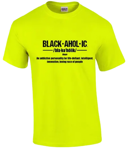 Blackaholic Definition Tee Boys Nuclear Green BLACKAHOLIC UNLIMITED