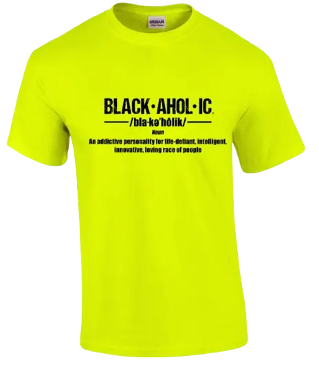 Blackaholic Definition Tee Girls Nuclear Green BLACKAHOLIC UNLIMITED