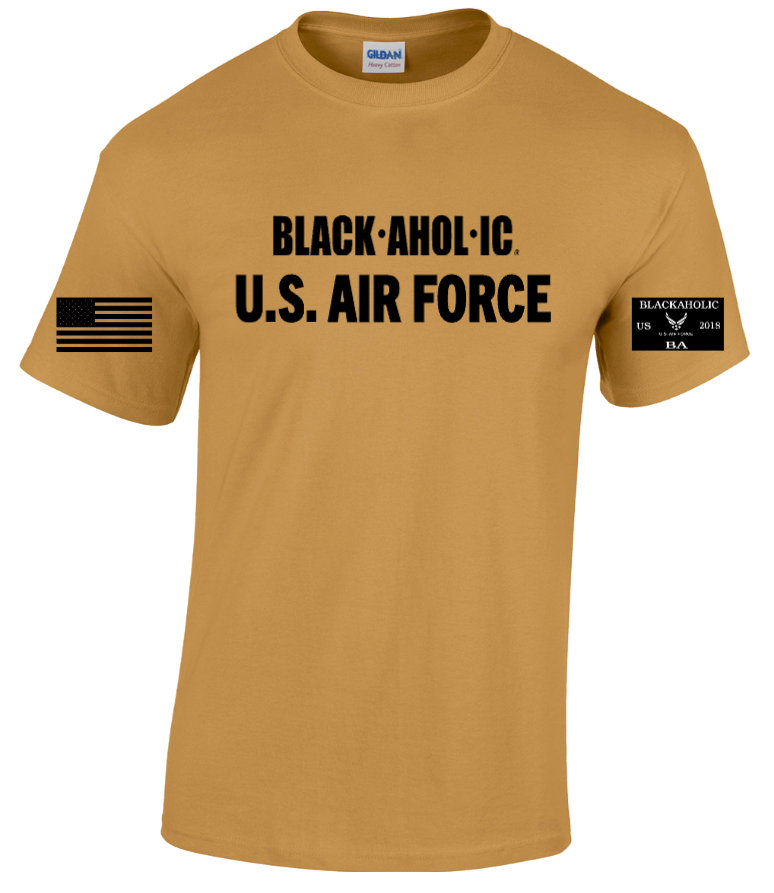 Blackaholic Air Force Tee Woman (Old Gold)