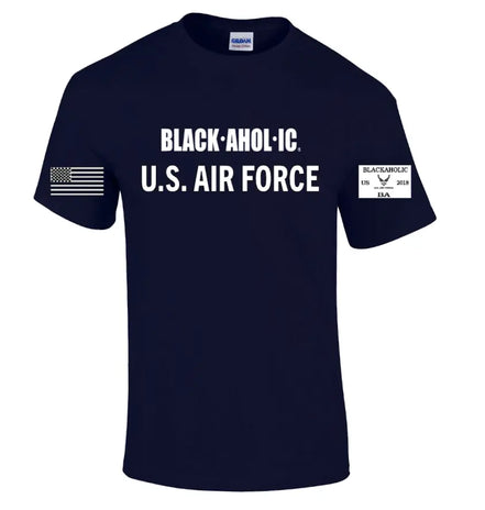 Blackaholic Air Force Tee Men (Navy) BLACKAHOLIC UNLIMITED