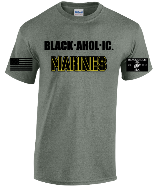 Blackaholic Marines Tee Women Heather Military Grey